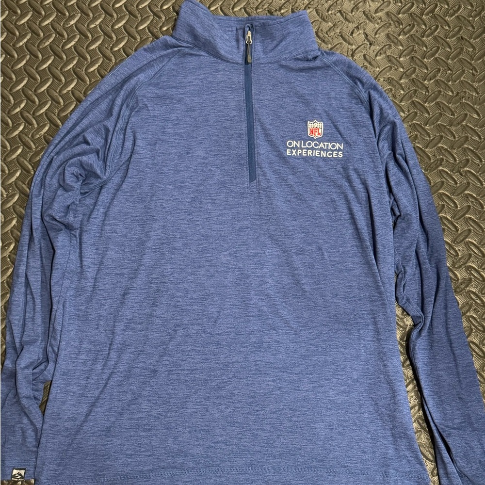 Rare Super Bowl On Location NFL Experiences Quarter-Zip Pullover - Mens Large